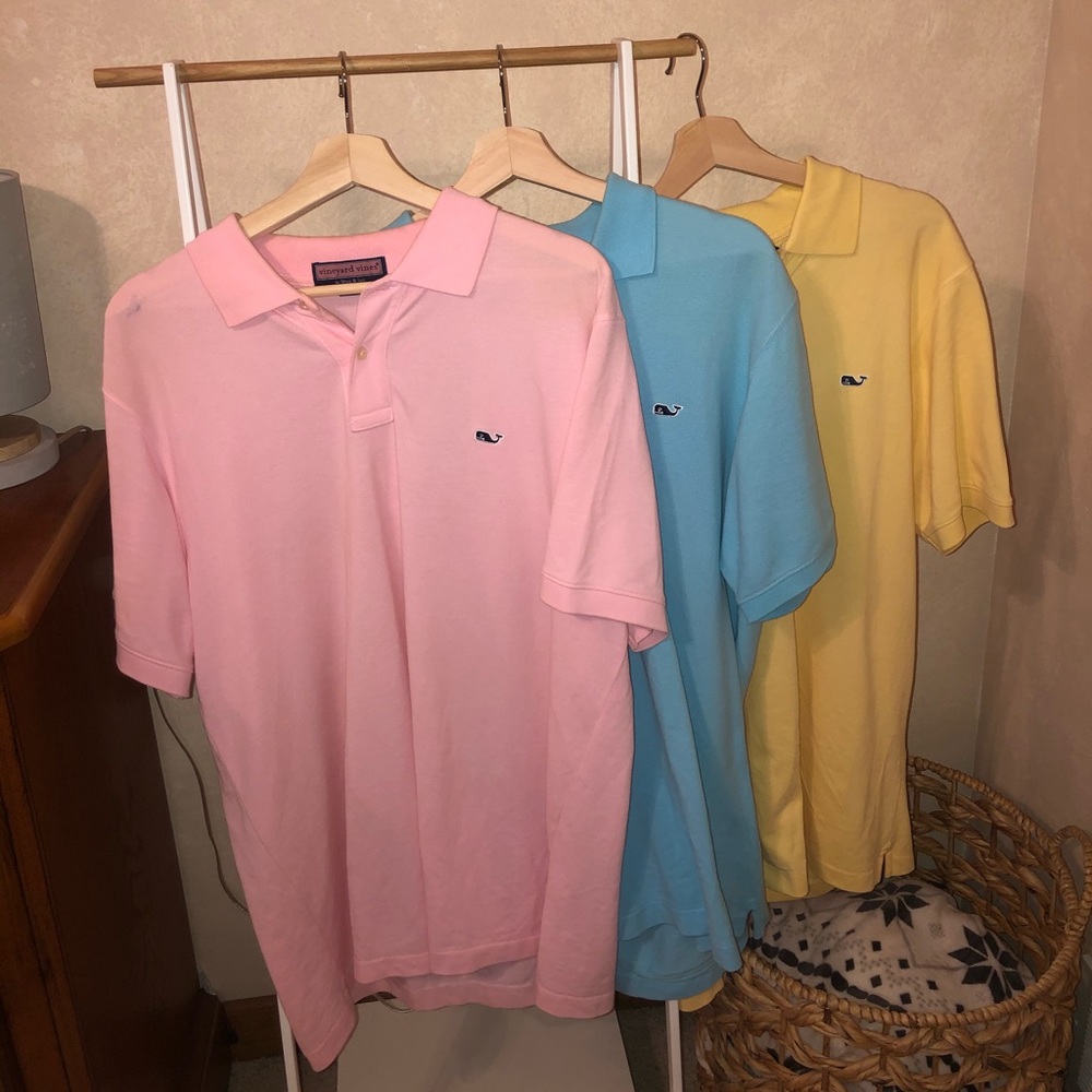 Vineyard Vines Men’s Polo Shirts Size Large Bundle